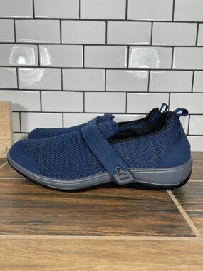 Orthofeet Quincy Shoes Womens Size 12 Blue Pain Relief Orthopedic Walking Loafer